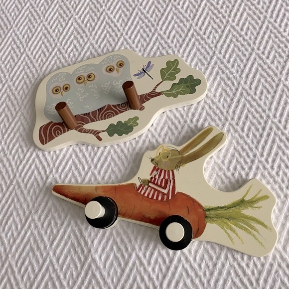 IKEA Wall Decor Retired Ikea Childrens Wall Hooks Rabbit And Owls Poshmark